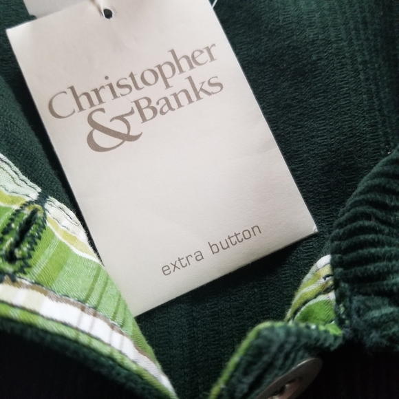 Christopher & Banks Women's Green Jacket, NWT, Size M - Picture 7 of 9